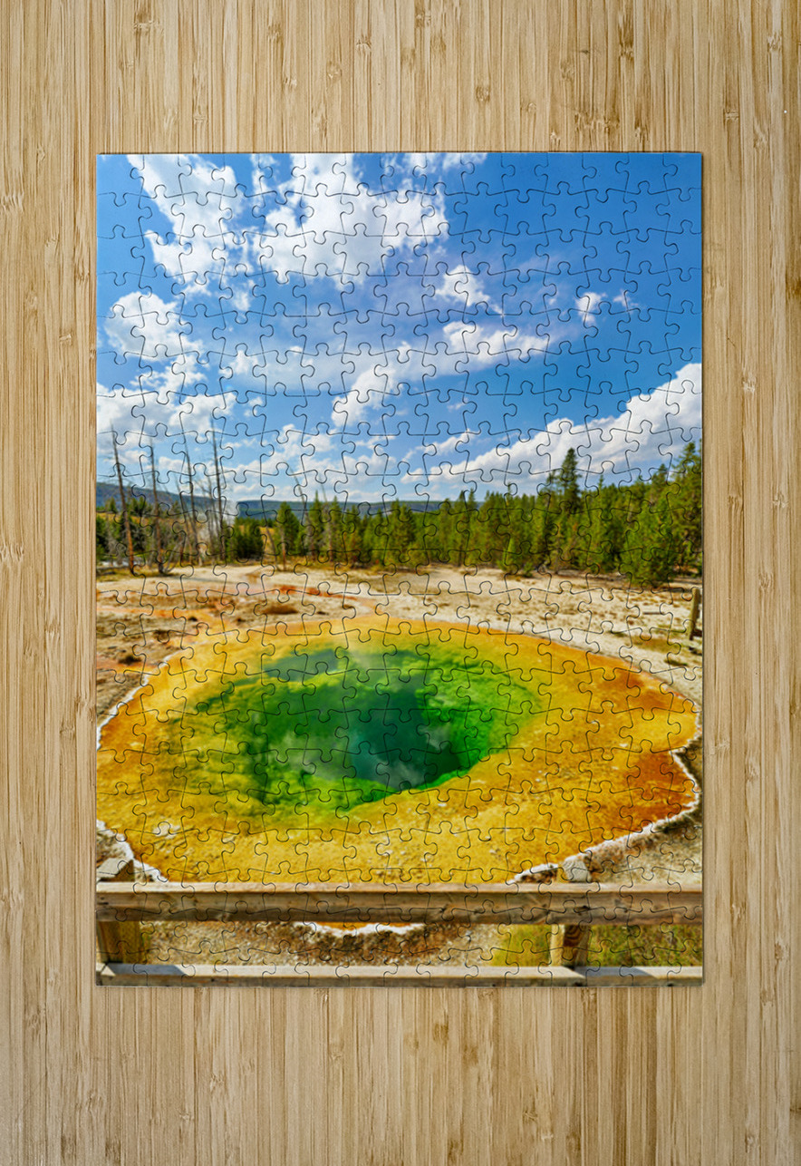 Morning Glory Pool shows colors at Yellowstone National Park Marco Brivio Puzzle printing