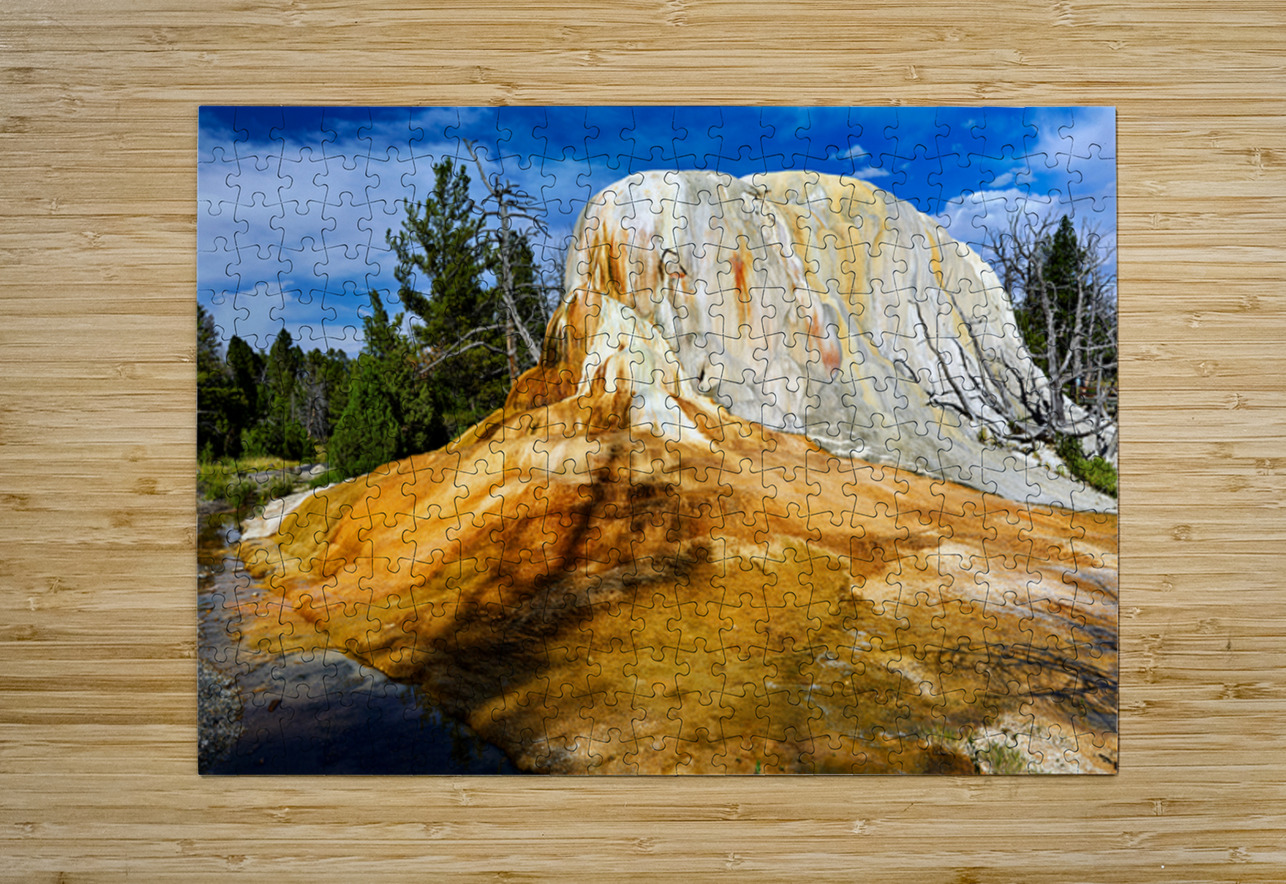 Yellowstone national park orange spring mound in usa Marco Brivio Puzzle printing
