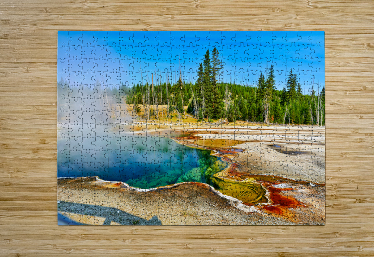 Visit abyss pool at yellowstone national park in usa Marco Brivio Puzzle printing