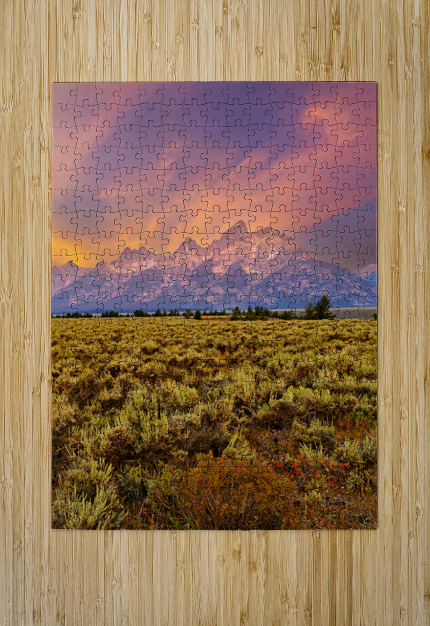 Grand Teton National Park view during the evening light Marco Brivio Puzzle printing