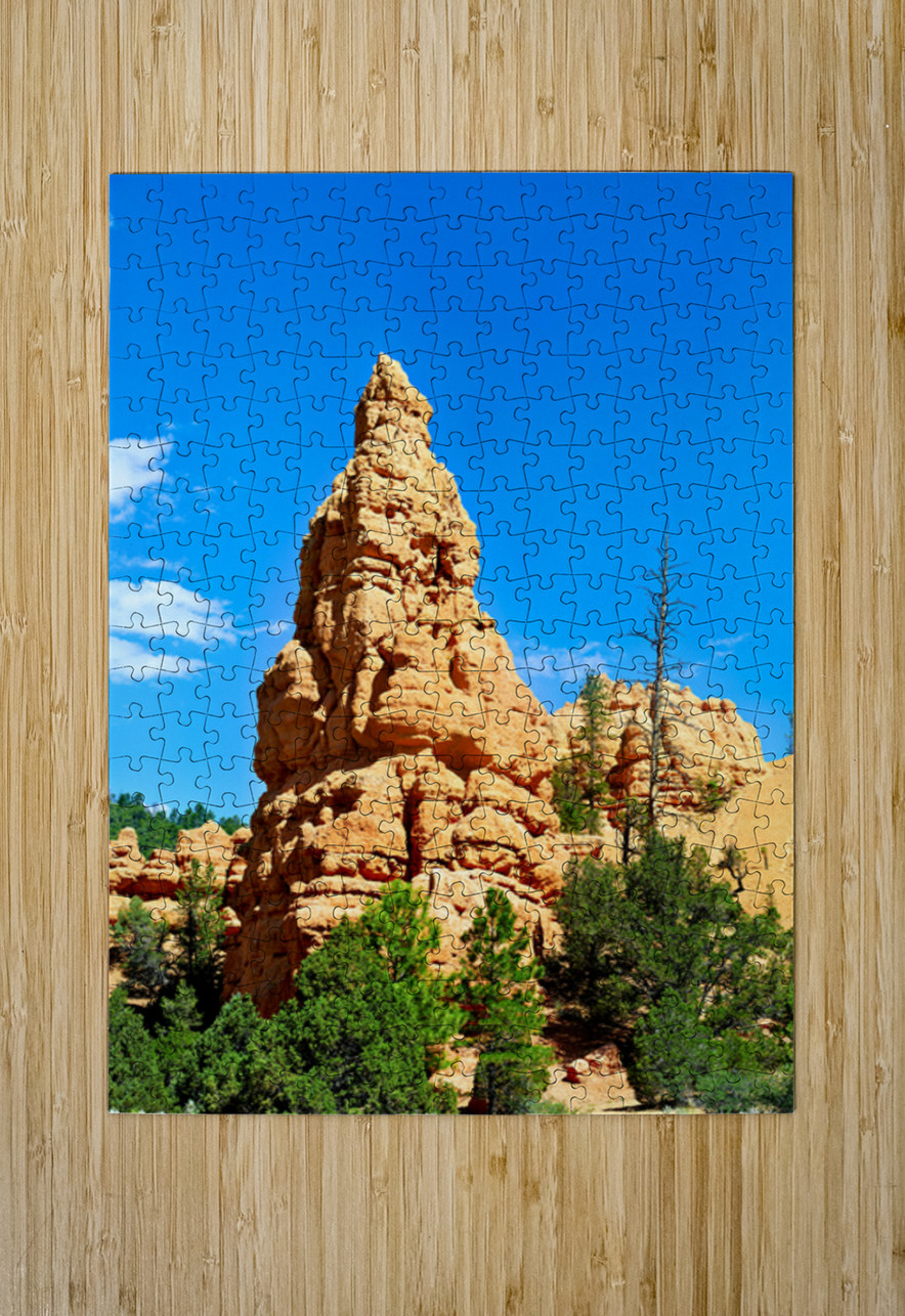 Rock formation towers over trees in Dixie National Forest Marco Brivio Puzzle printing