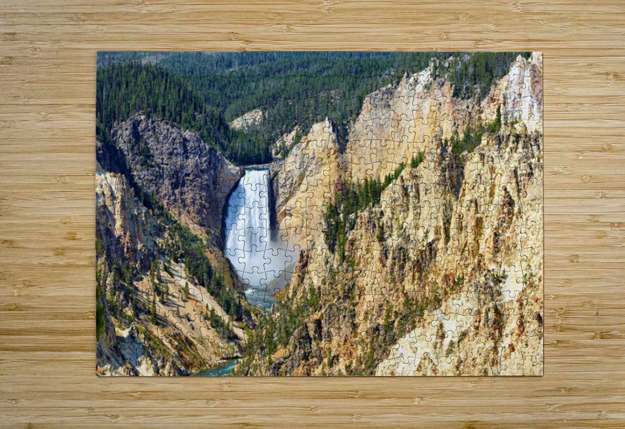 Grand Canyon of Yellowstone: waterfall and cliffs Marco Brivio Puzzle printing