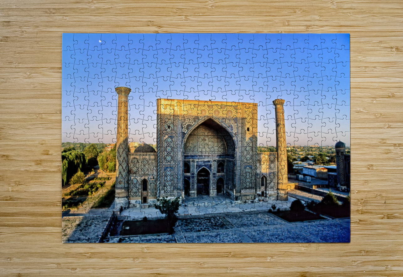 Historic building in Khiva during sunset in Uzbekistan Marco Brivio Puzzle printing
