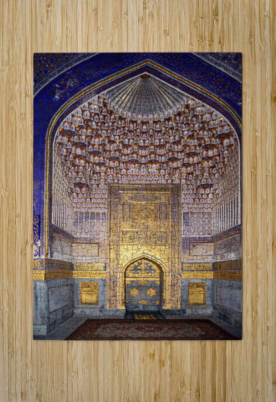 Details of a historic structure in Samarkand Uzbekistan Marco Brivio Puzzle printing