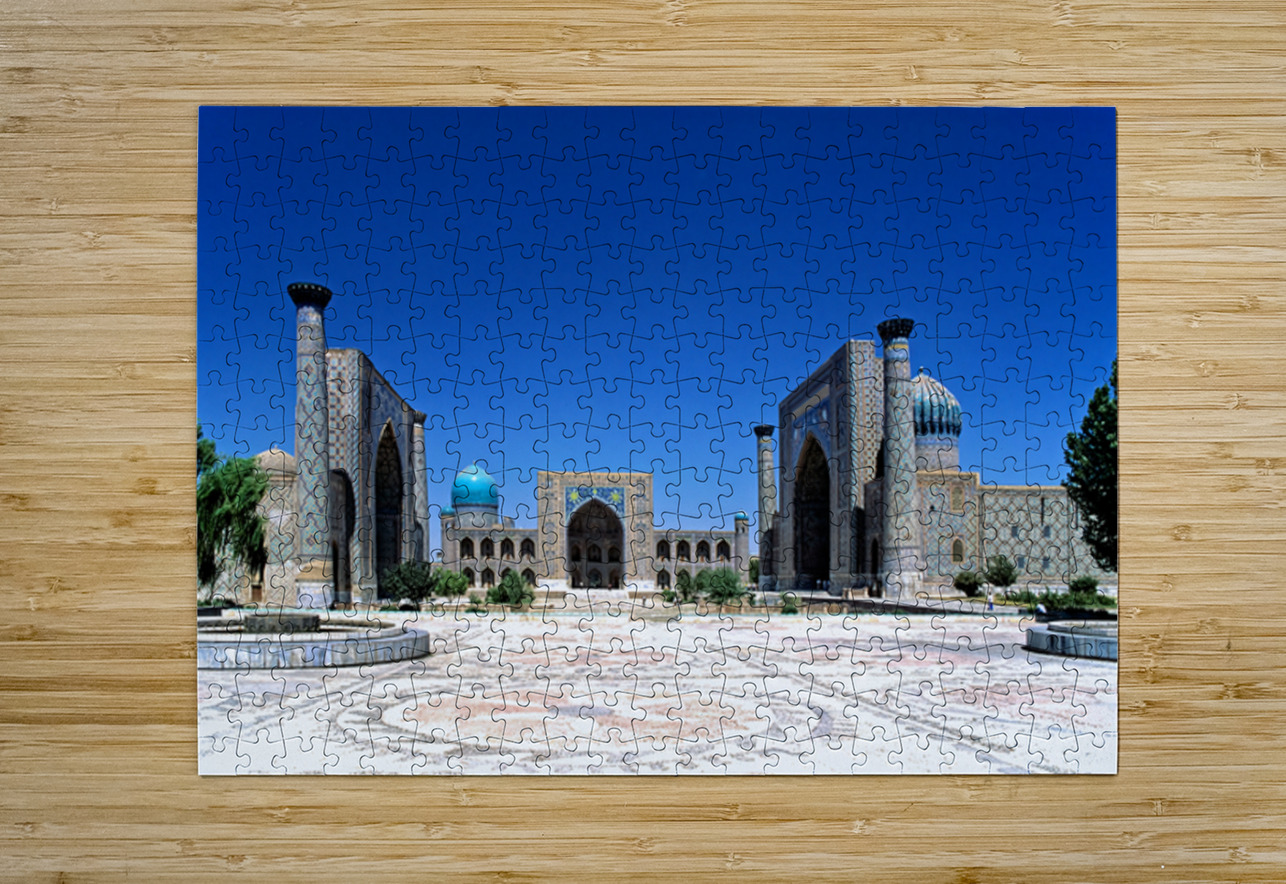Registan in Samarkand showcases historical architecture Marco Brivio Puzzle printing