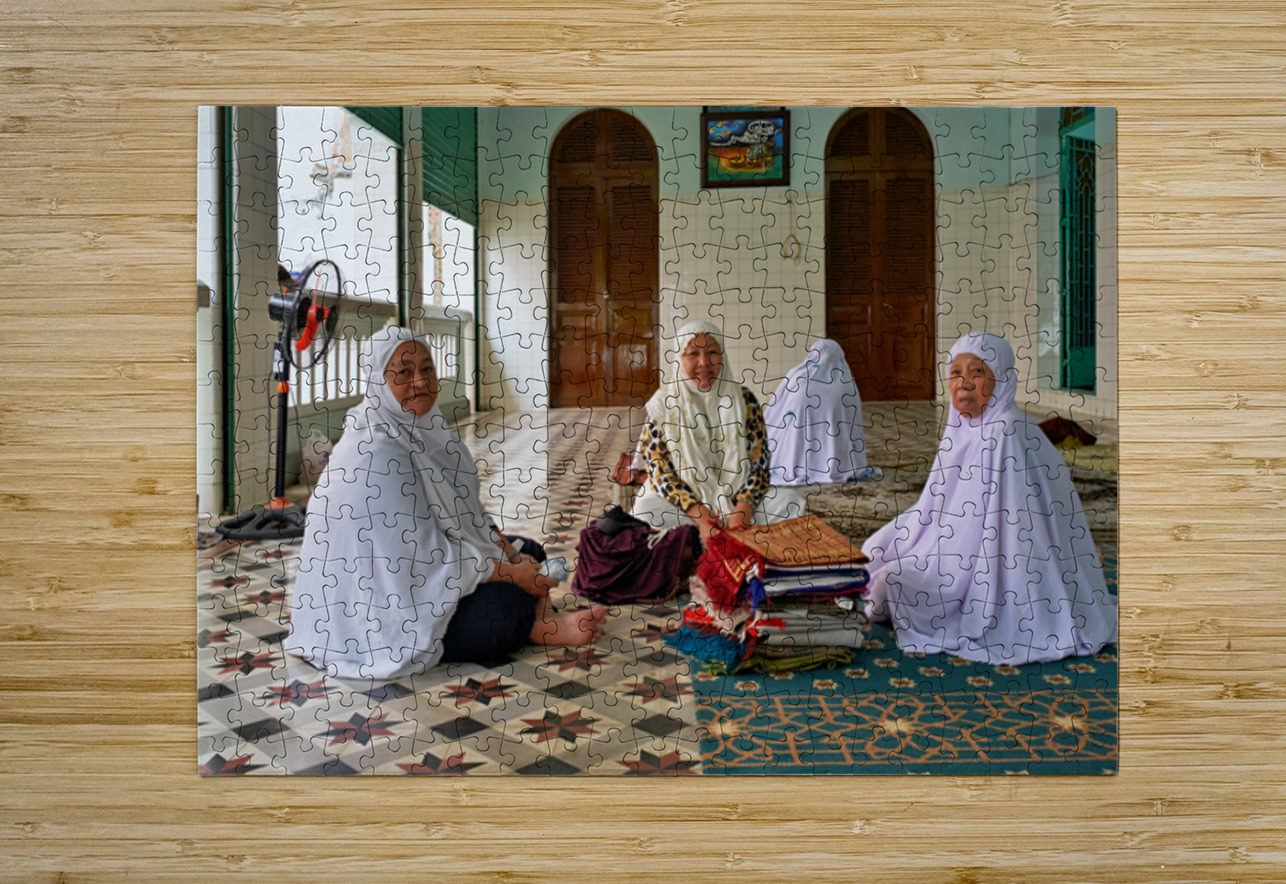 Women in traditional dress in Ho Chi Minh City Vietnam Marco Brivio Puzzle printing