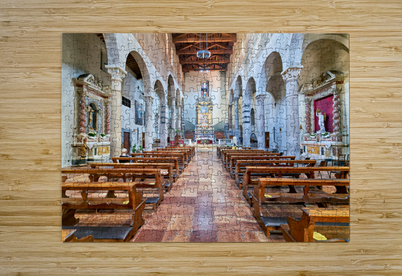 Exploring the church of san michele in borgo in pisa tuscany Marco Brivio Puzzle printing