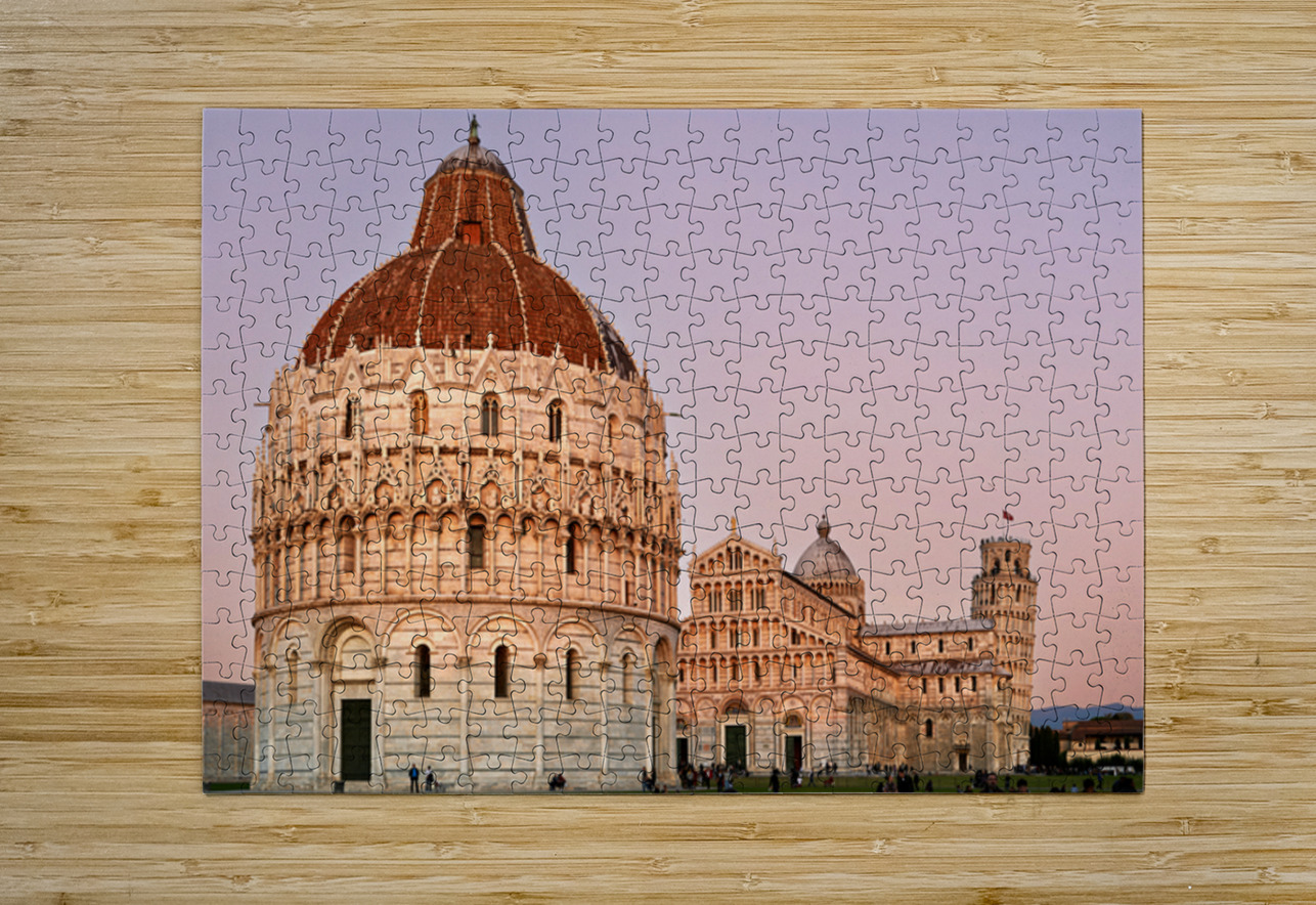 Pisa Tuscany landmarks at sunset in Square of Miracles Marco Brivio Puzzle printing