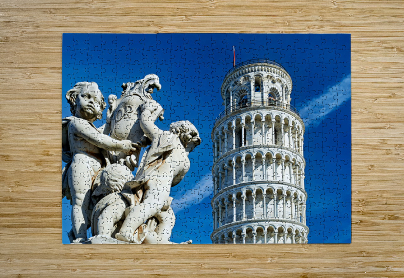 Leaning Tower and fountain in Piazza dei Miracoli in Pisa Marco Brivio Puzzle printing