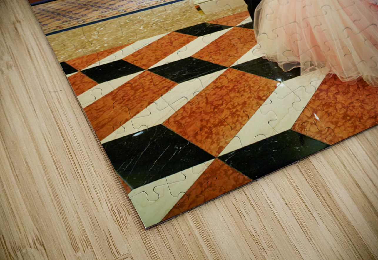 Venetian masks at the lobby of venetian Hotel. Las Vegas Nevada USA Marco Brivio Puzzle