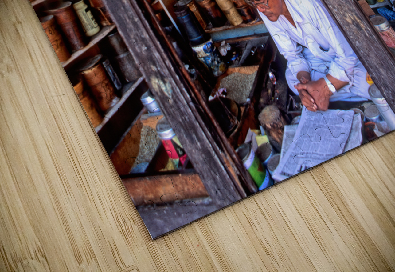 Nepal. Kathmandu. Grocer Marco Brivio Puzzle
