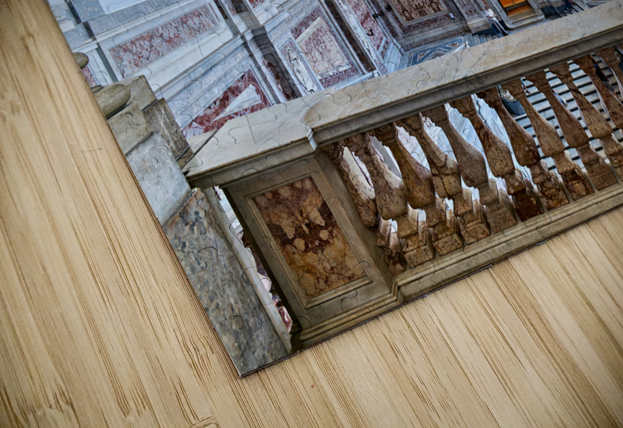 Caserta Campania Italy. The scalone staircase of honour by Luigi Vanvitelli at the Royal Palace Marco Brivio Puzzle