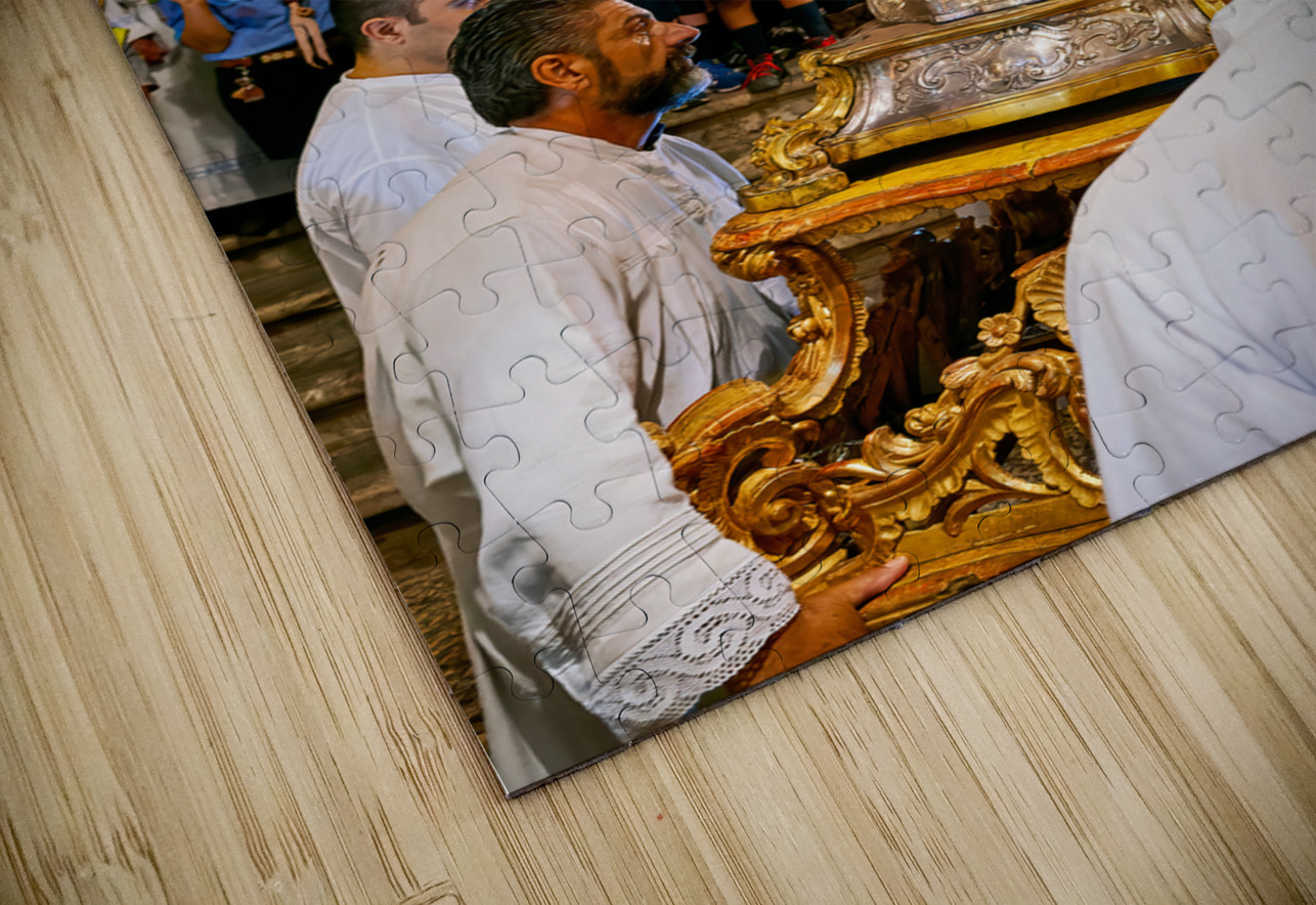Apulia Puglia Italy. Ostuni. Festival of Saint Orontius. Procession with the statue of the Saint Marco Brivio Puzzle