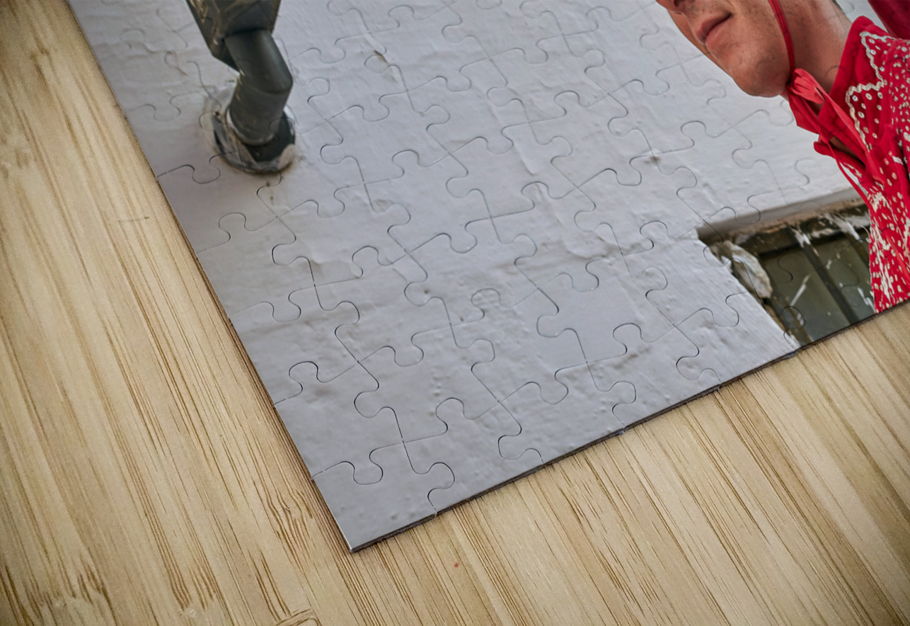 Apulia Puglia Italy. Ostuni. Festival of Saint Orontius. The cavalcata a procession of horses in the streets of the town Marco Brivio Puzzle