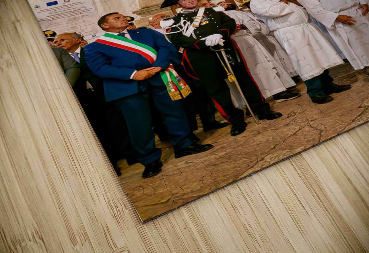 Apulia Puglia Italy. Ostuni. Festival of Saint Orontius. Procession with the statue of the Saint Marco Brivio Puzzle