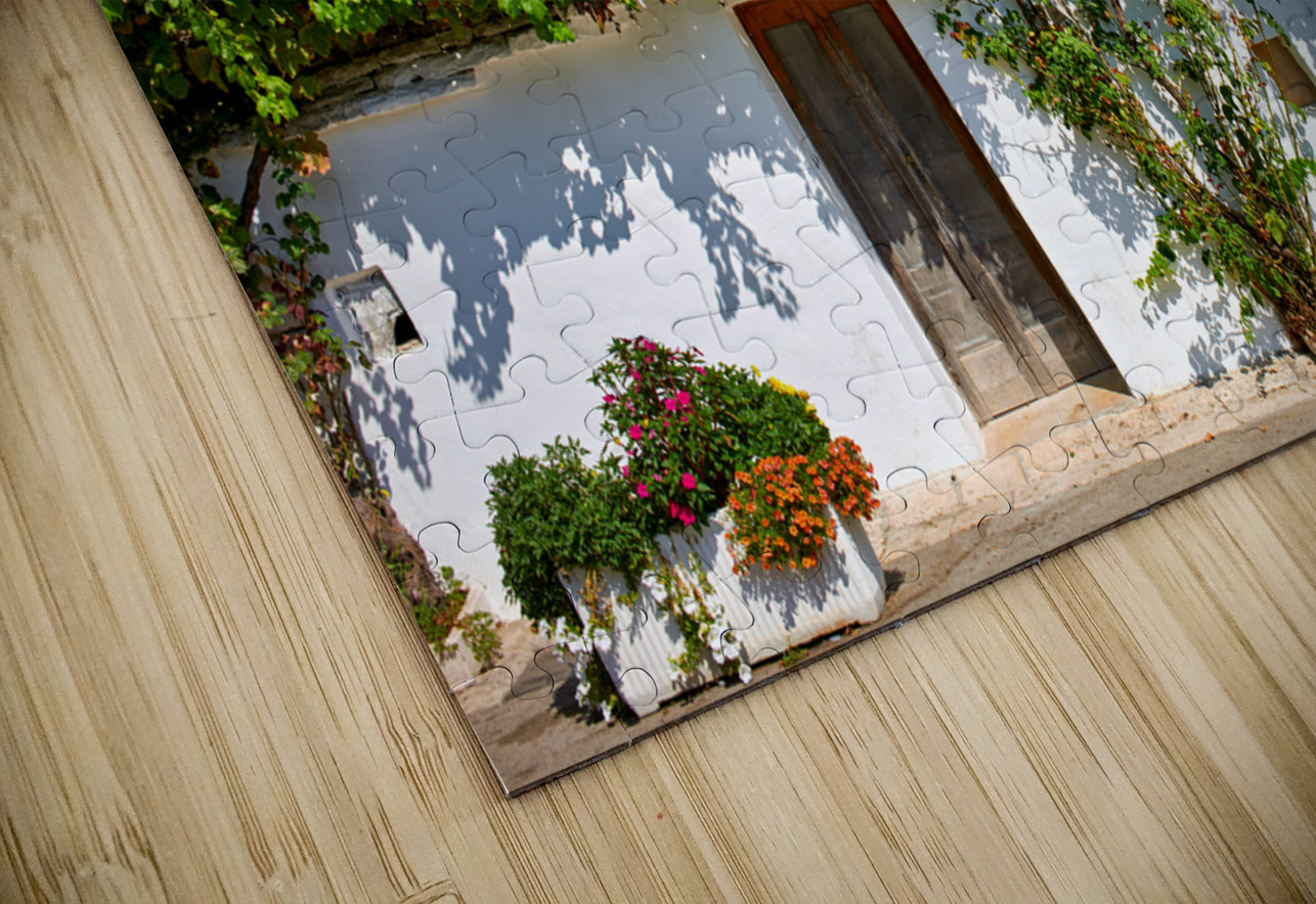 Apulia Puglia Italy. Alberobello. Trulli: traditional Apulian dry stone huts with a conical roof. Marco Brivio Puzzle