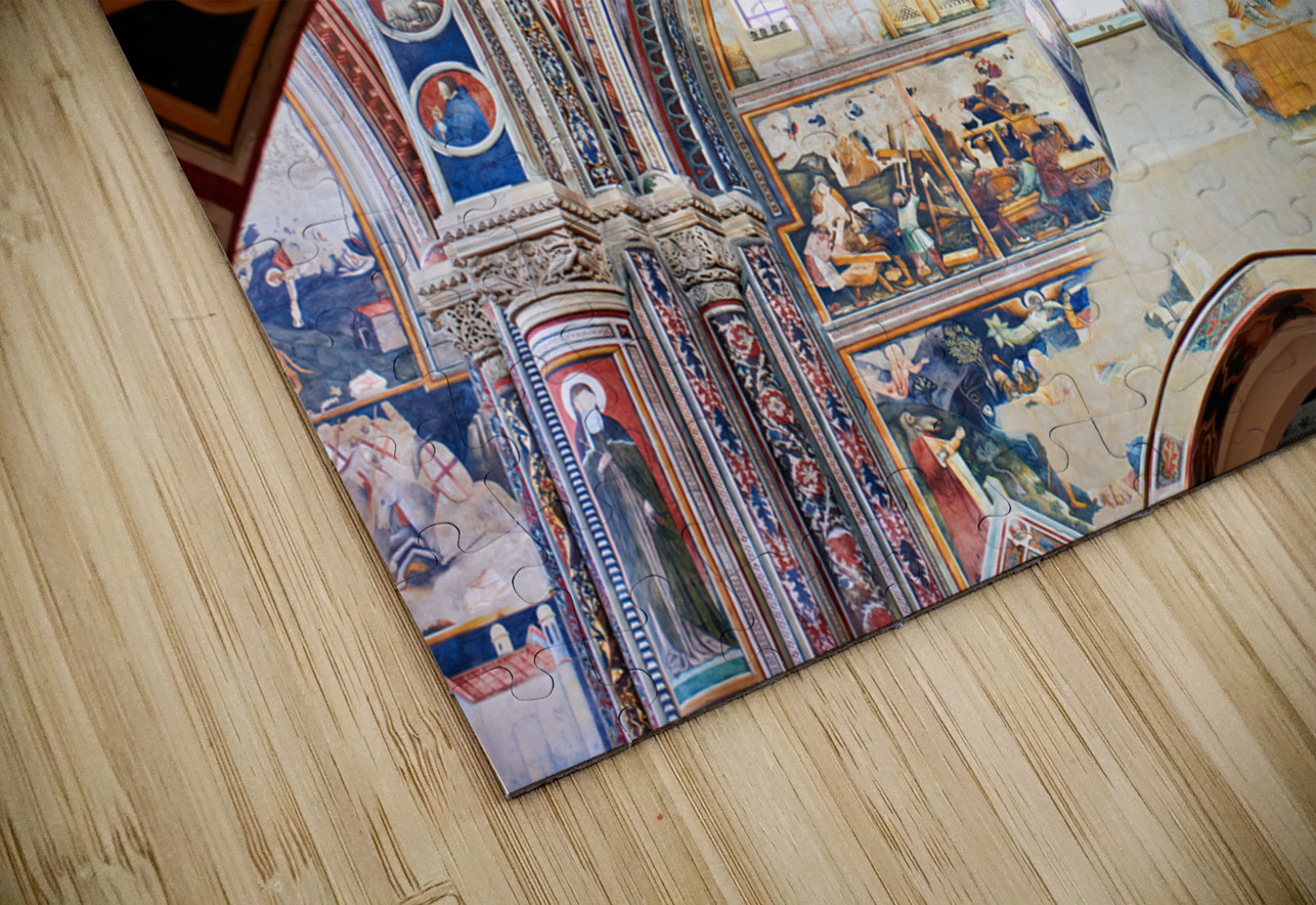 Salento. Apulia Puglia Italy. Galatina. Santa Caterina dAlessandria church. Frescoes by Francesco dArezzo Marco Brivio Puzzle