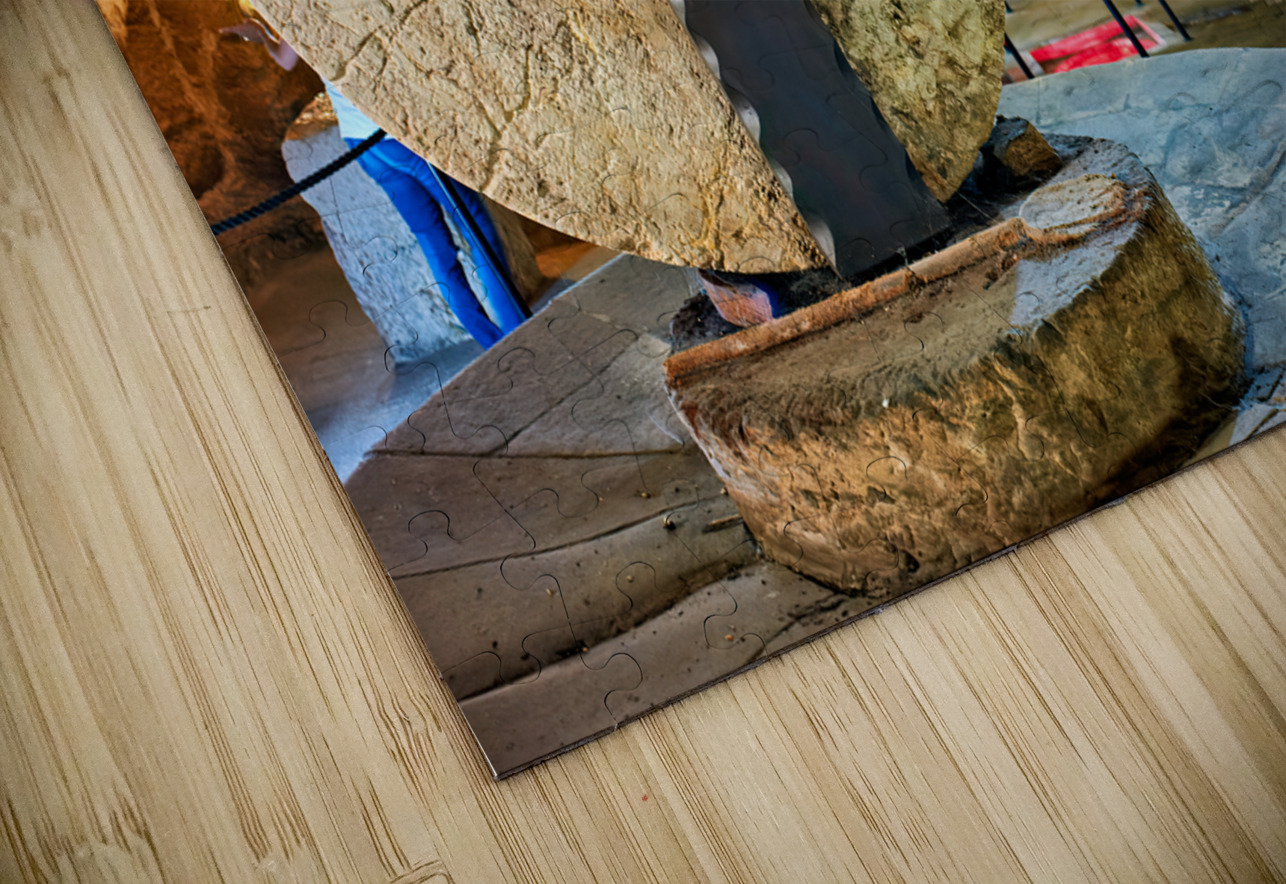 Salento. Apulia Puglia Italy. Gallipoli. Old olives crusher. Frantoio Oleario Ipogeo di Palazzo Granafei Marco Brivio Puzzle