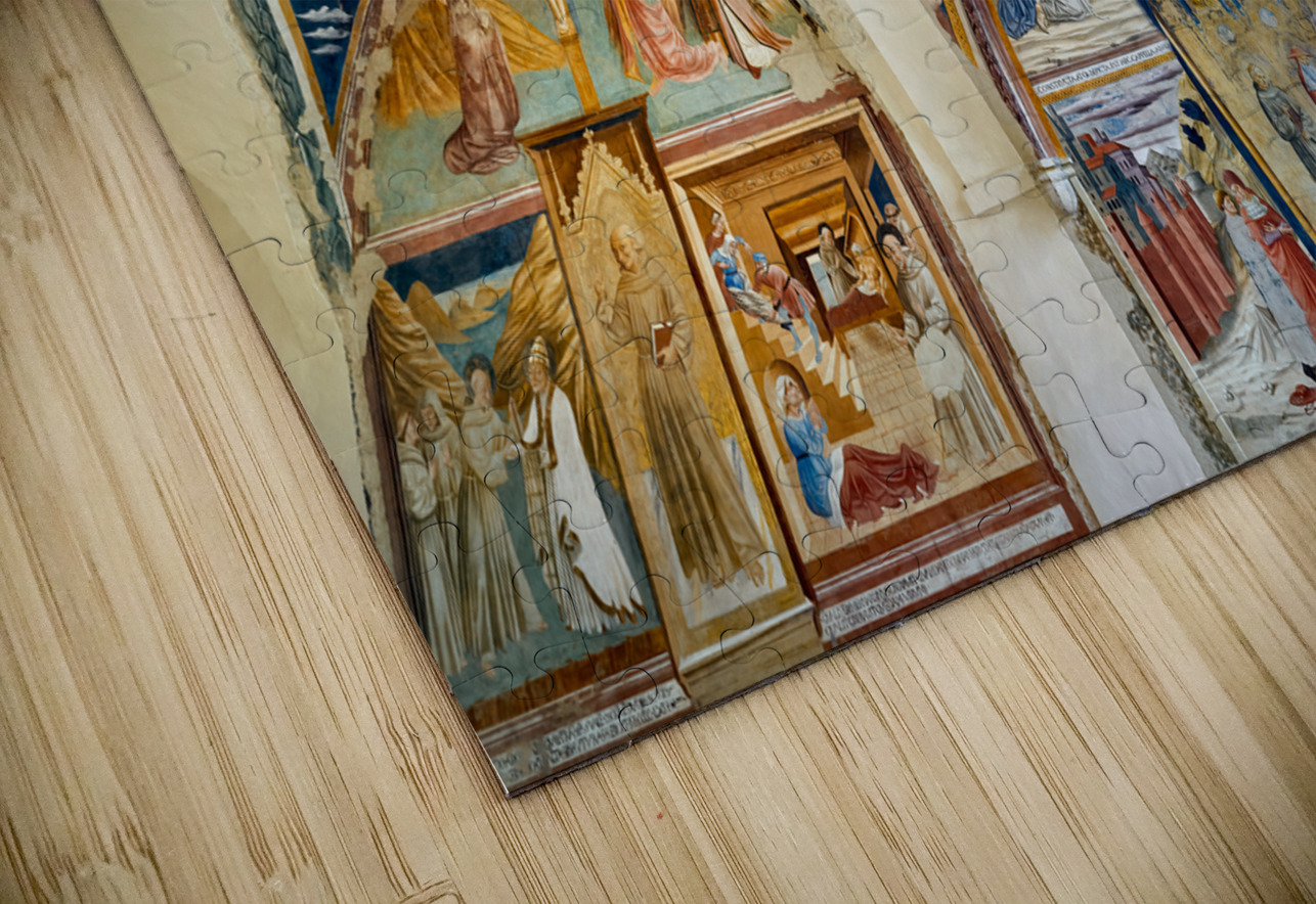 Montefalco Umbria Italy. San Francesco Church frescoed by Benozzo Gozzoli Marco Brivio Puzzle