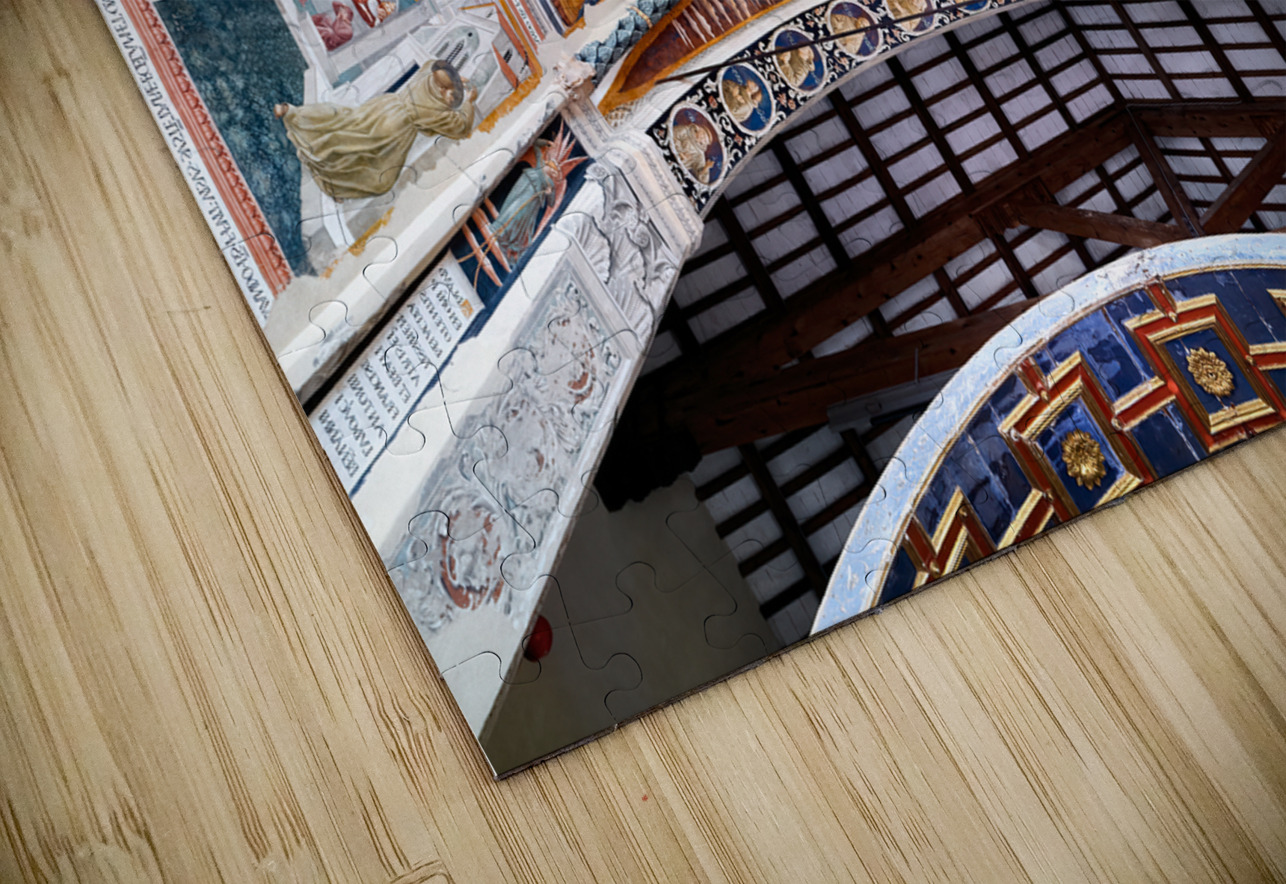 Montefalco Umbria Italy. San Francesco Church frescoed by Benozzo Gozzoli. The apse Marco Brivio Puzzle