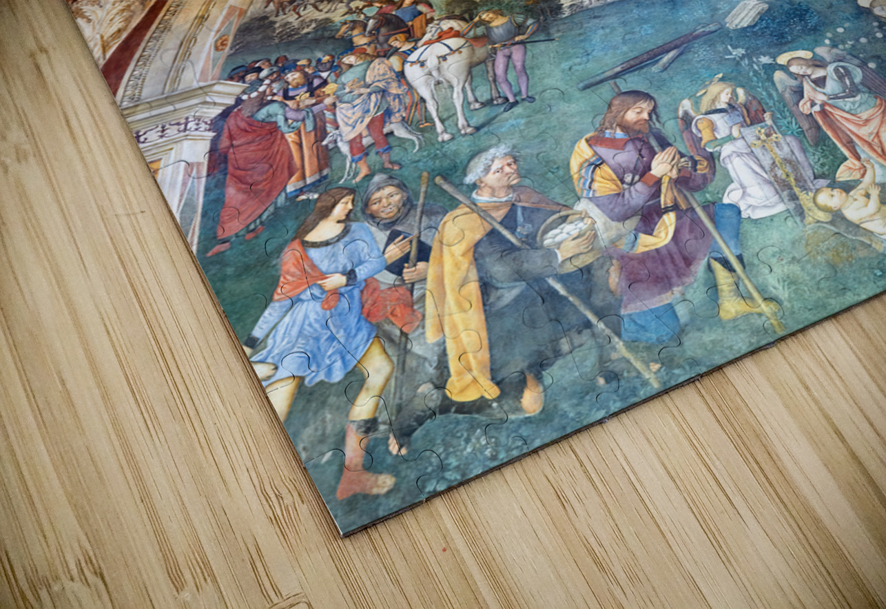 Spello Umbria Italy. Baglioni Chapel frescoed by Pinturicchio in Santa Maria Maggiore Church Marco Brivio Puzzle