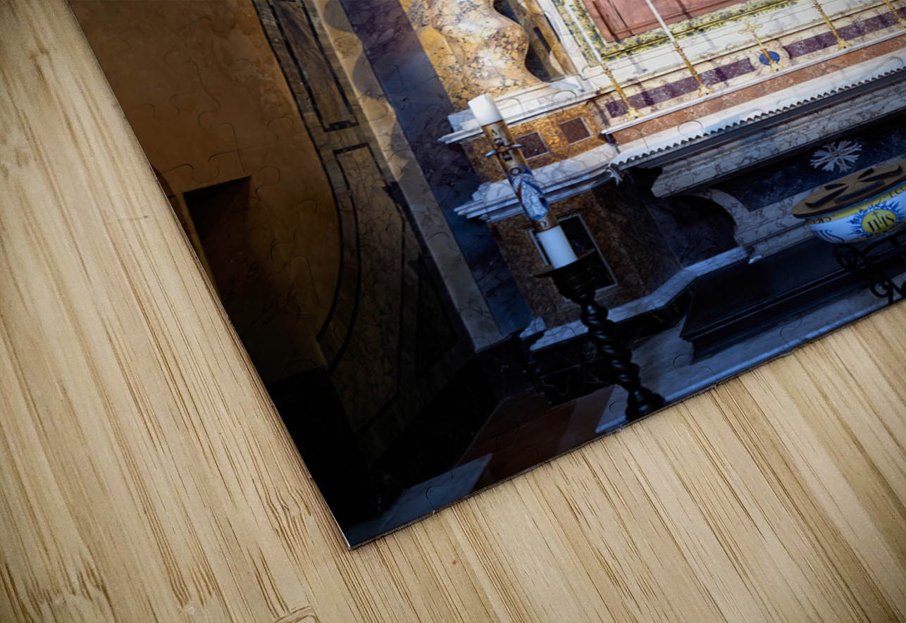 Città della Pieve Umbria Italy. The Cathedral of San Gervasio e Protasio. The Baptism of Christ by Perugino Marco Brivio Puzzle