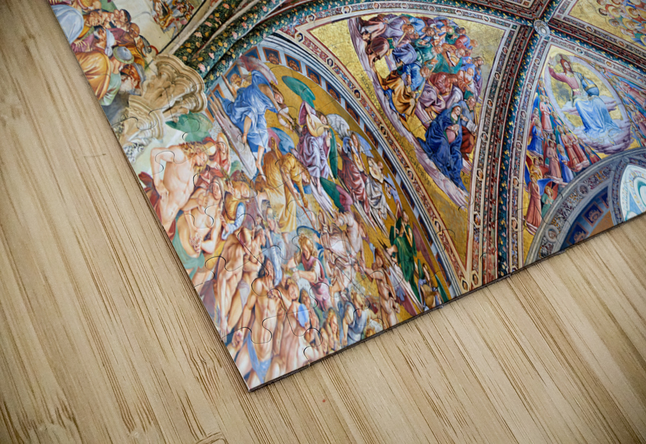 Orvieto Umbria Italy. The vault of the chapel of the Madonna di San Brizio frescoed by Fra Angelico and Benozzo Gozzoli Marco Brivio Puzzle