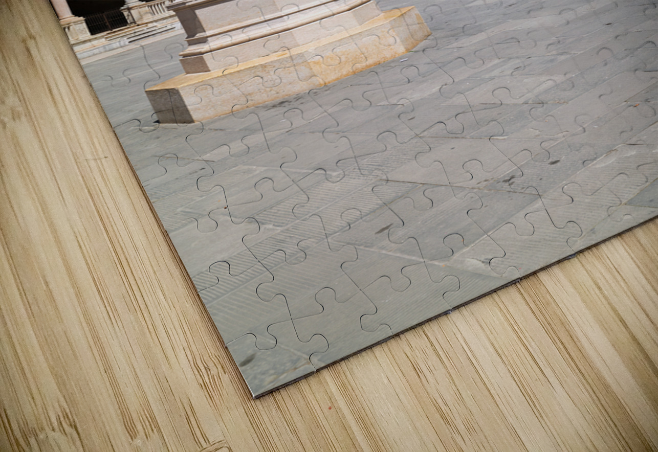 Verona Veneto Italy. Piazza dei Signori with the monument to Dante Marco Brivio Puzzle