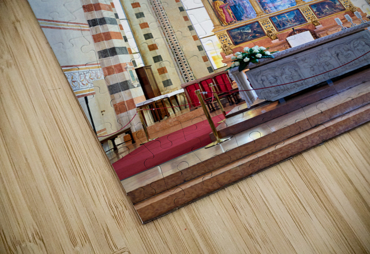 Verona Veneto Italy. The Basilica of San Zeno. Painting of Andrea Mantegna Marco Brivio Puzzle