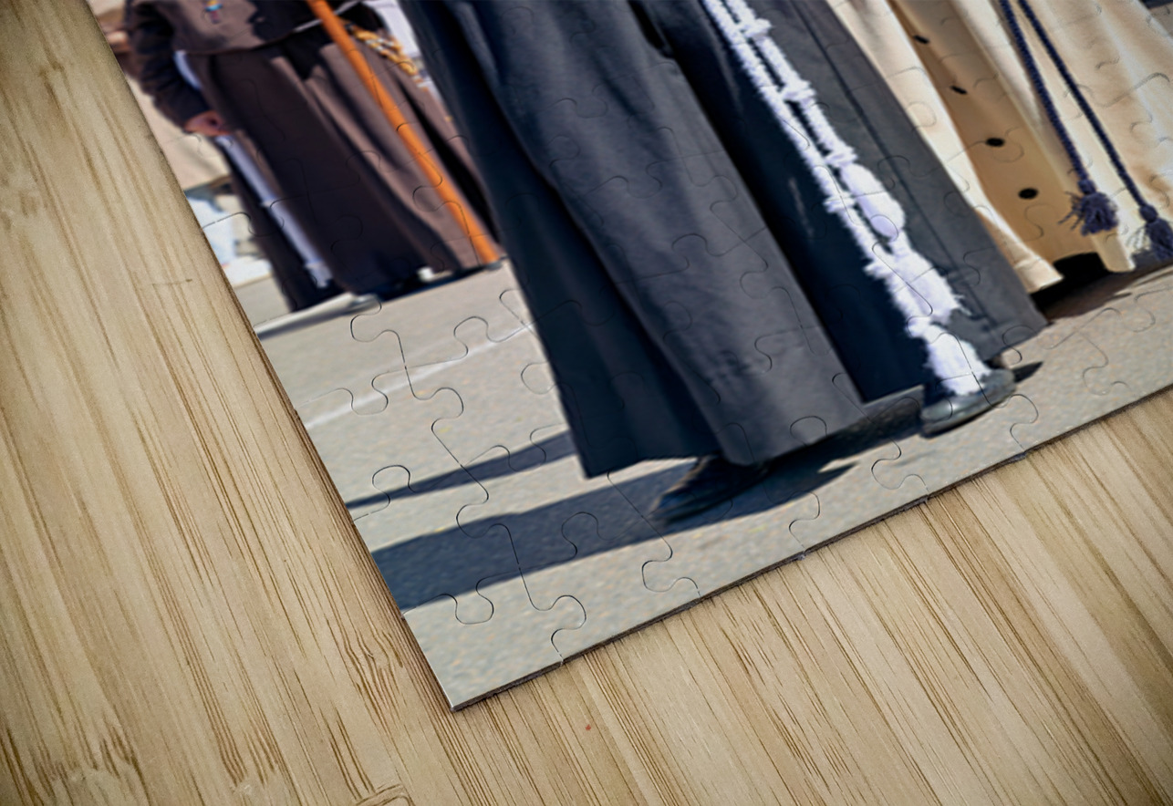 Zaragoza. Saragossa. Aragon. Spain.  Processions of the Easter Holy Week Marco Brivio Puzzle