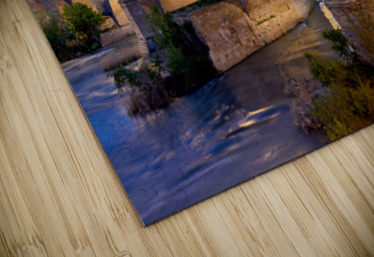 Zaragoza. Saragossa. Aragon. Spain. Cathedral Basilica of Our Lady of the Pillar and river Ebro at sunset Marco Brivio Puzzle