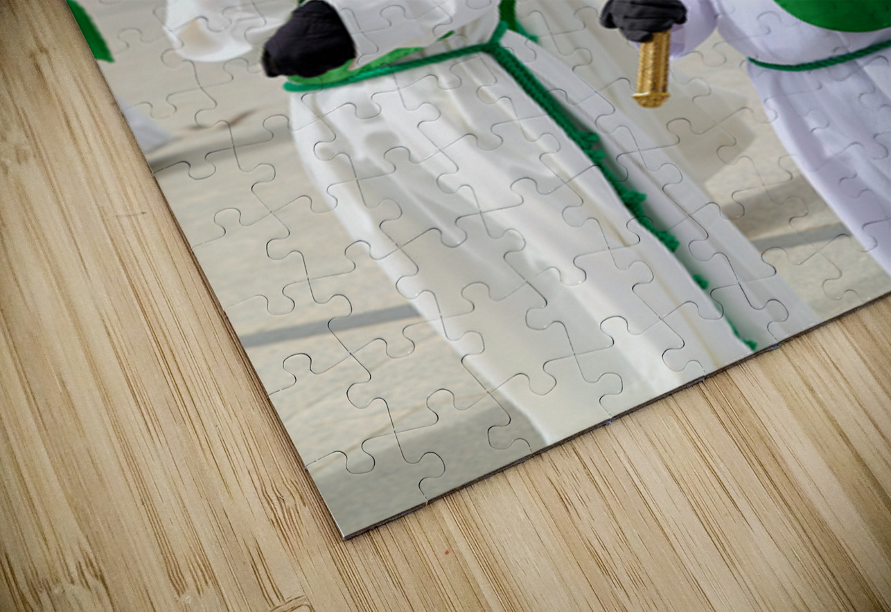 Zaragoza. Saragossa. Aragon. Spain.  Processions of the Easter Holy Week Marco Brivio Puzzle