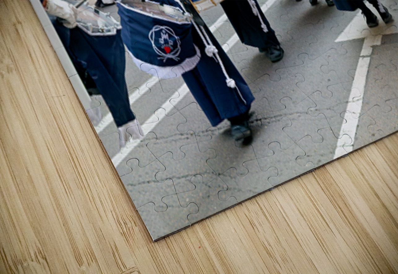 Zaragoza. Saragossa. Aragon. Spain.  Processions of the Easter Holy Week Marco Brivio Puzzle