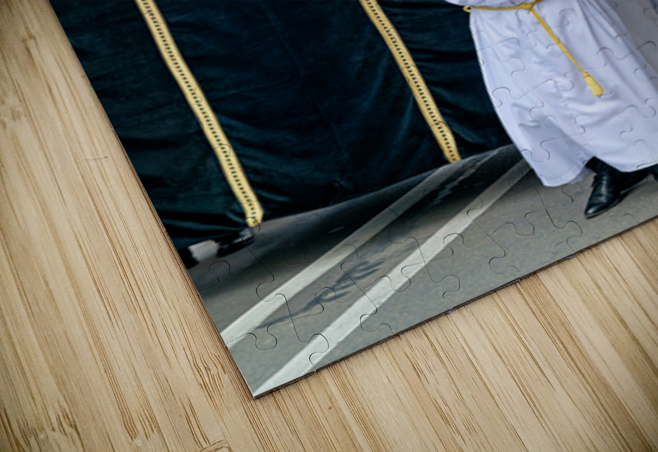 Zaragoza. Saragossa. Aragon. Spain.  Processions of the Easter Holy Week Marco Brivio Puzzle