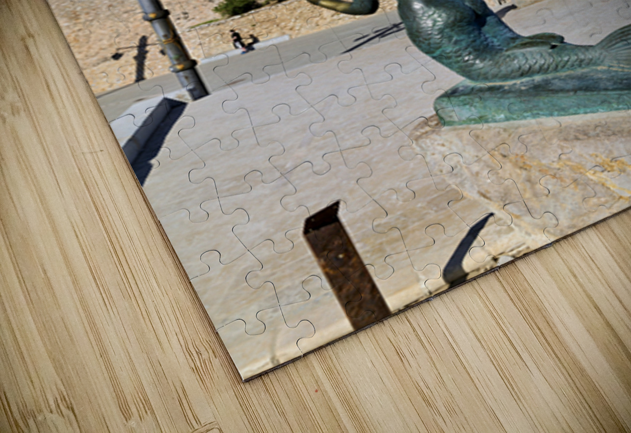 Sitges Catalunya Spain. Sculpture of the Queen of the Seas by Pedro Jimenez Corona on Mazatlans Malecon Marco Brivio Puzzle