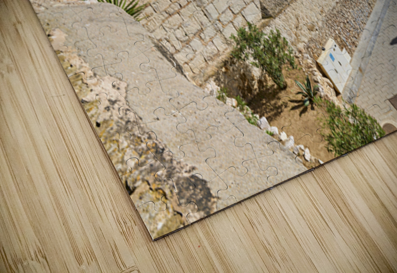 Sitges Catalunya Spain. The stairs to the Cathedral Marco Brivio Puzzle