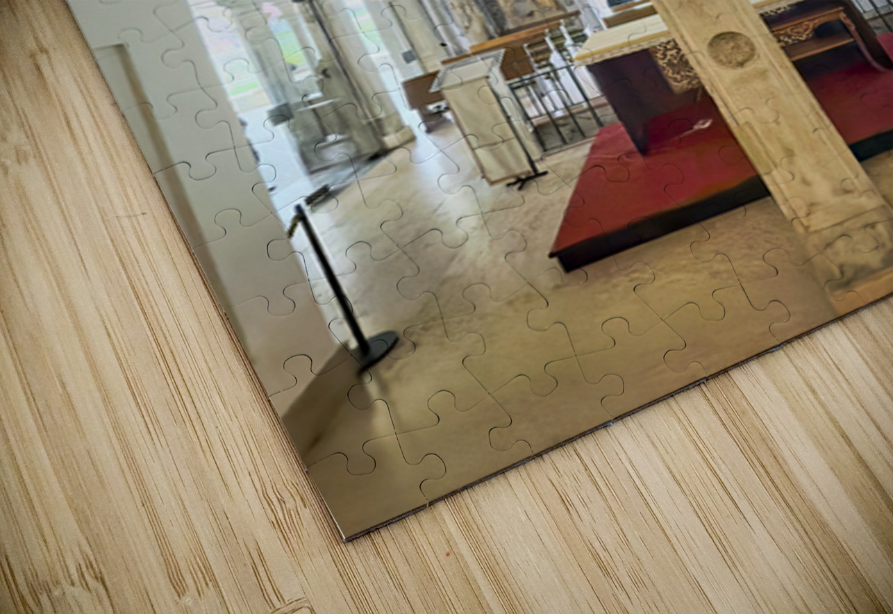 Interior of Santa Maria alla Fontana church in Milan Italy with ornate frescoes and altar Marco Brivio Puzzle