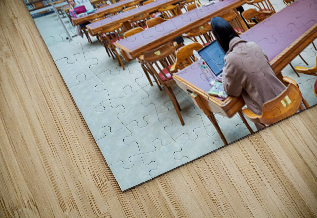 People study in the grand reading room of Mitchell Library in Sy Marco Brivio Puzzle