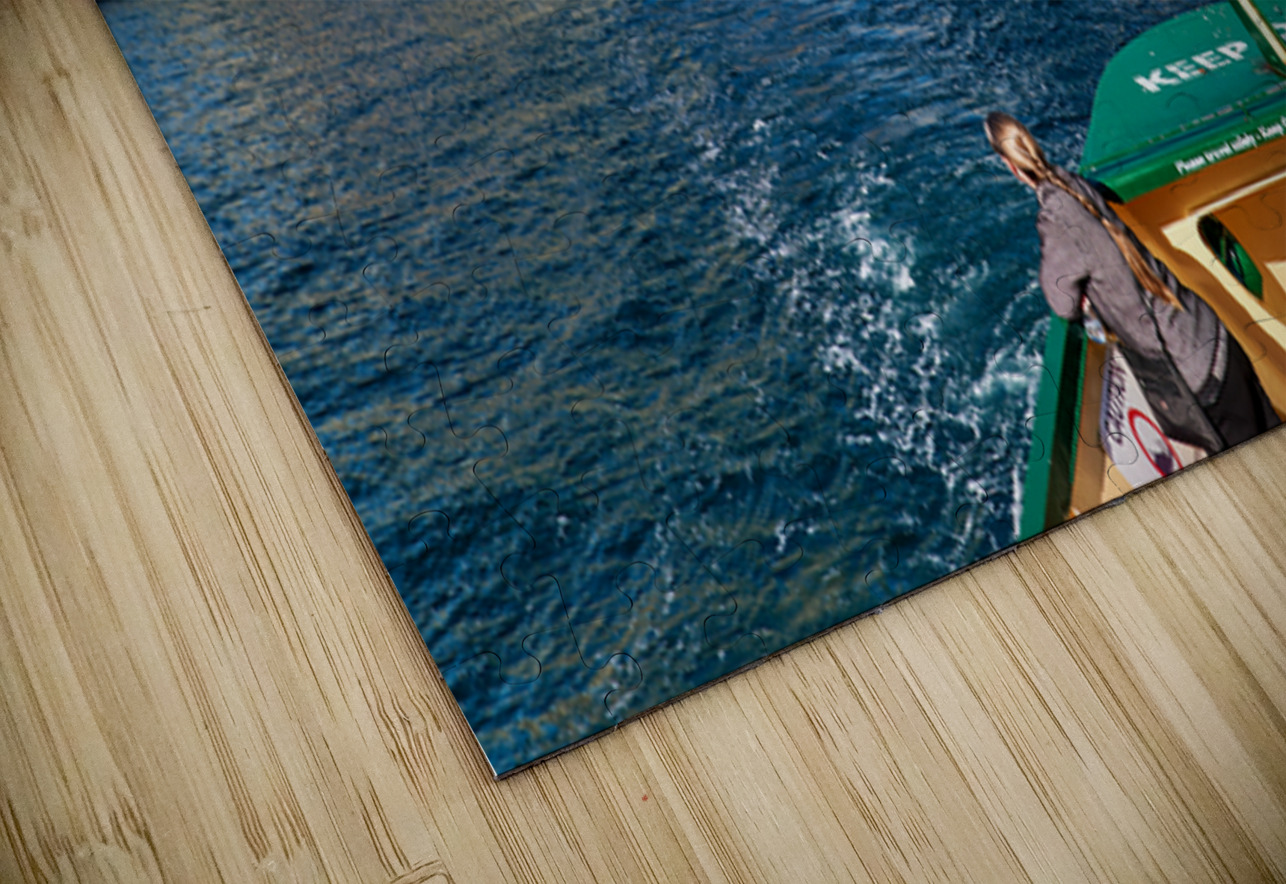 Sydney skyline viewed from a ferry on a sunny day. Marco Brivio Puzzle