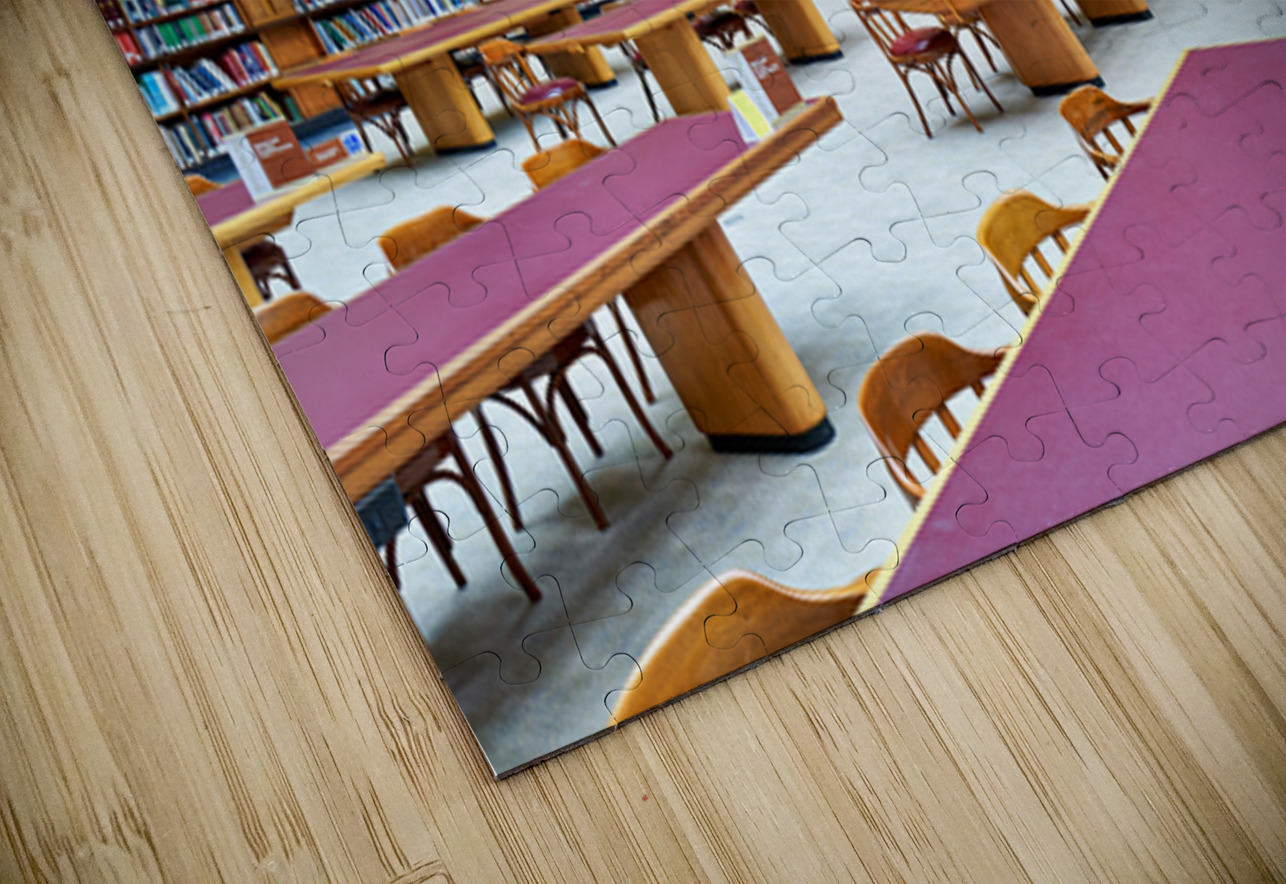 Grand library in Sydney with tall bookshelves and study areas Marco Brivio Puzzle