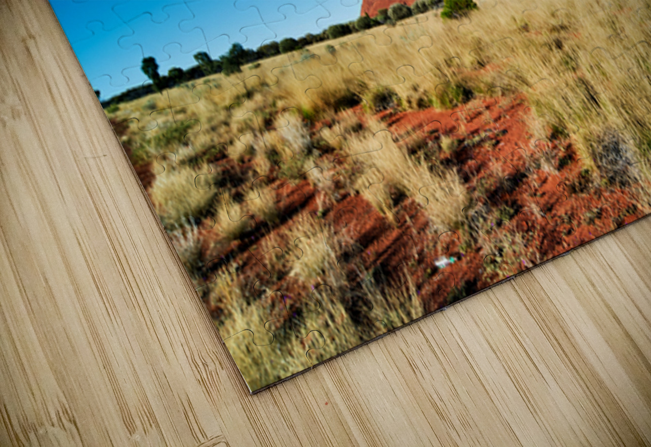 Uluru Australias iconic sandstone monolith under a clear blue Marco Brivio Puzzle