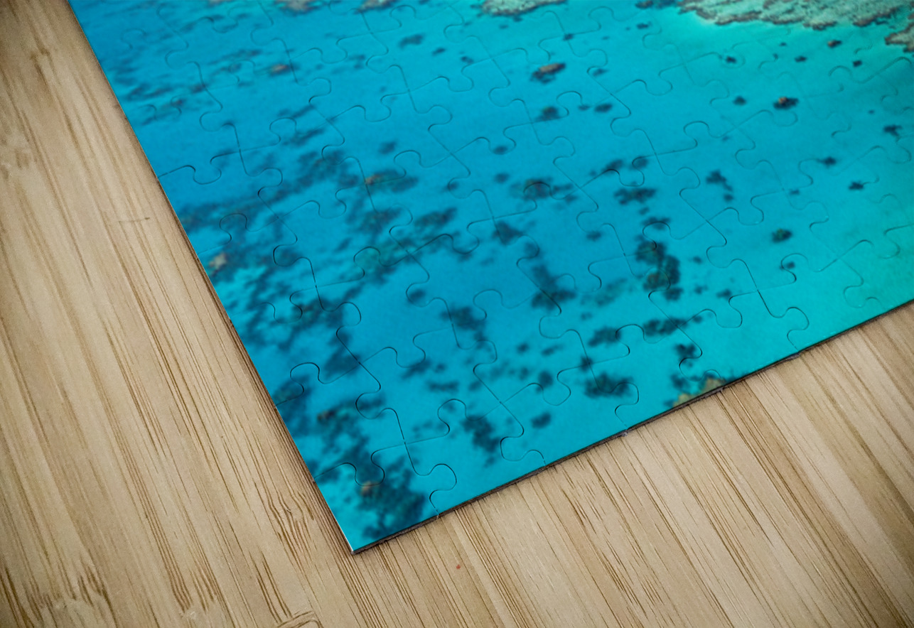 Aerial view of the Great Barrier Reefs turquoise waters. Marco Brivio Puzzle