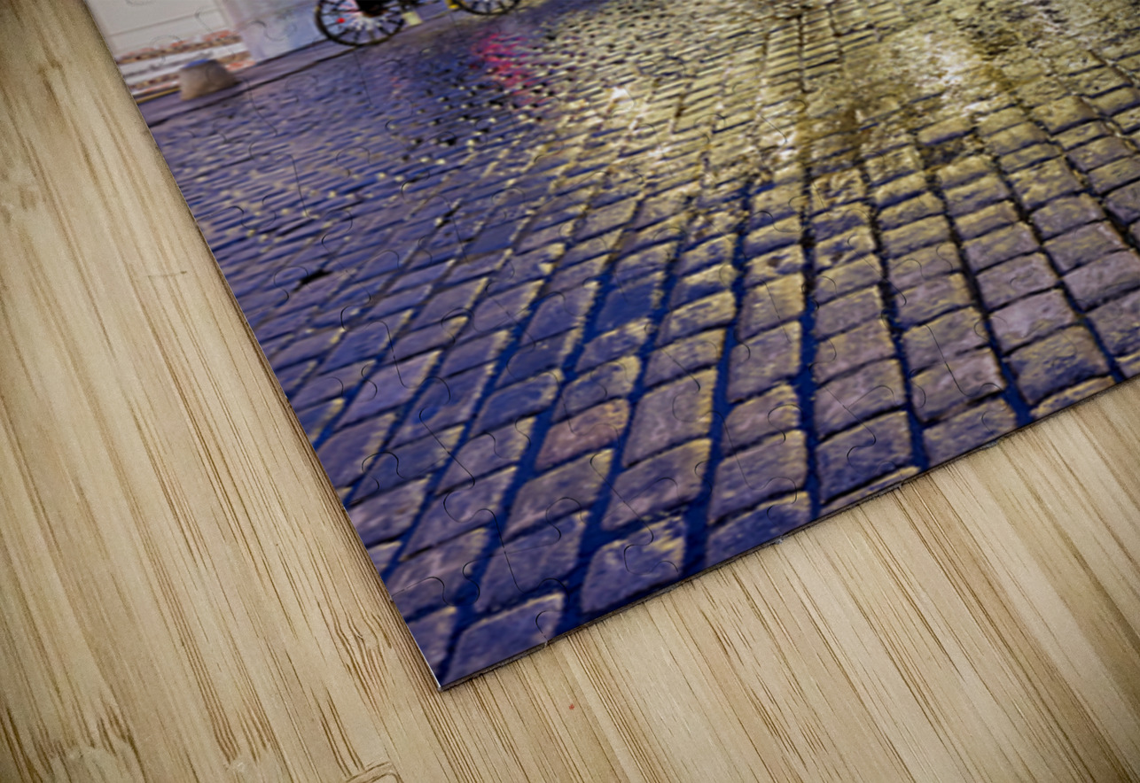 Hofburg Palace Vienna at night with horse drawn carriages. Marco Brivio Puzzle