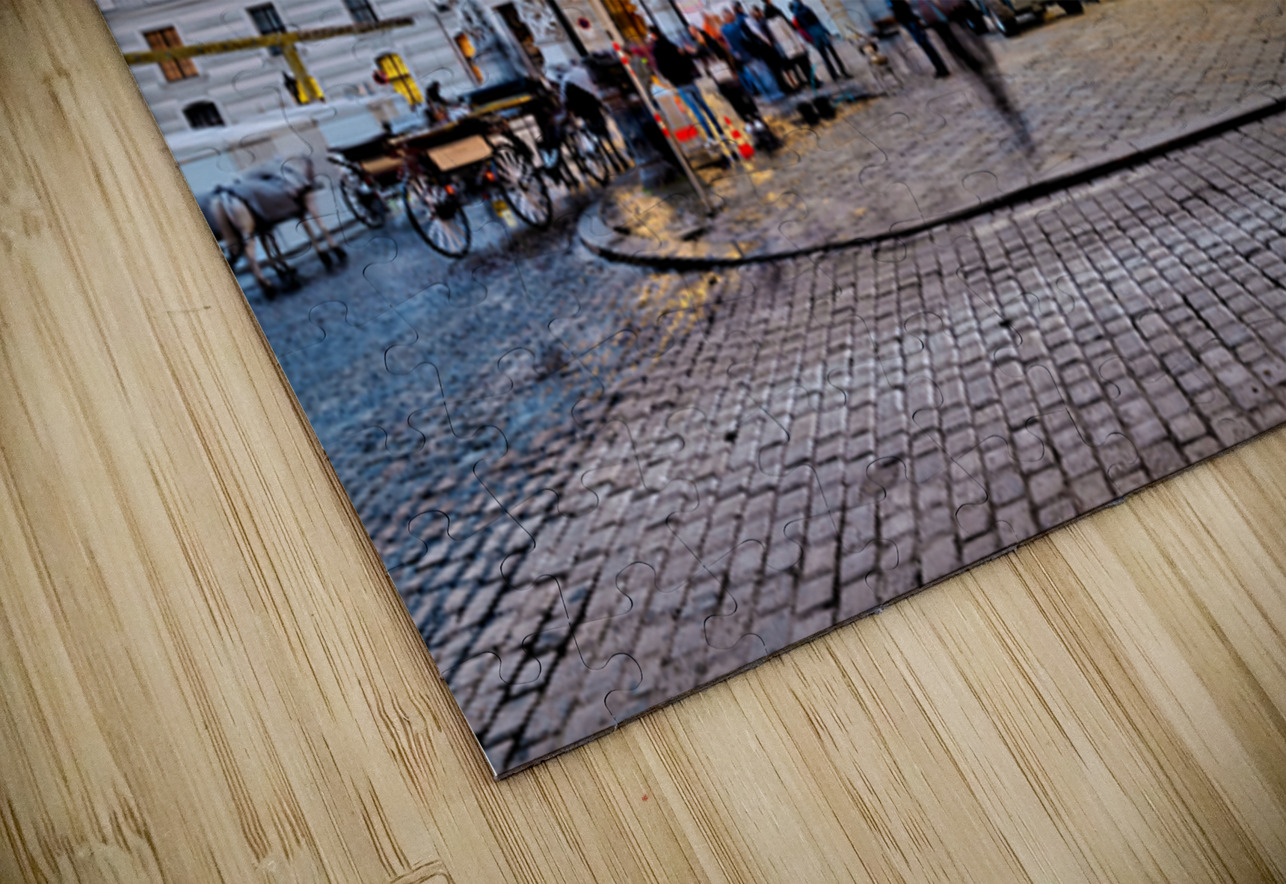 Hofburg Palace Vienna illuminated at dusk with festive street  Marco Brivio Puzzle