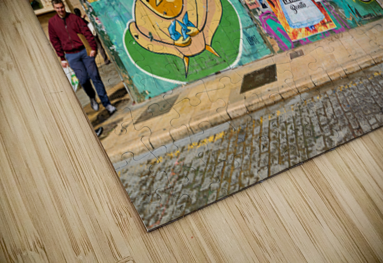 Valencia street art features murals and colorful buildings in Sp Marco Brivio Puzzle