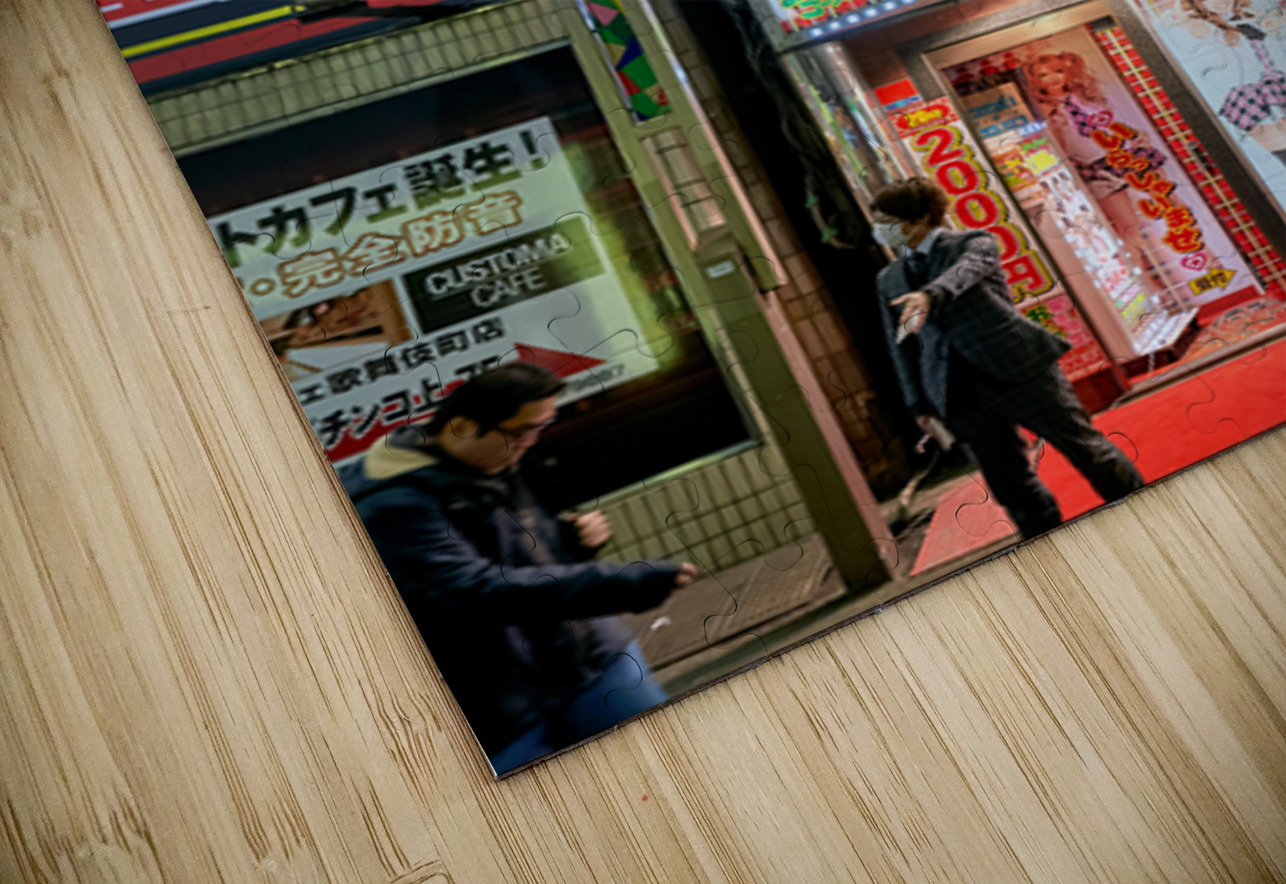 Nightlife in Shinjuku district reveals adult show venue in Tokyo Marco Brivio Puzzle