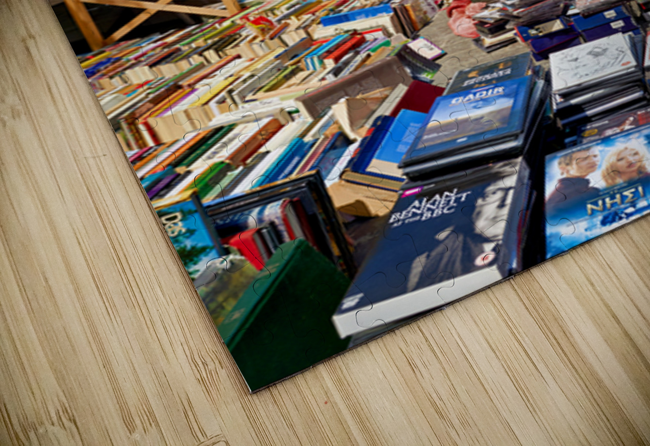 People walk around the bustling flea market at Monastiraki Marco Brivio Puzzle