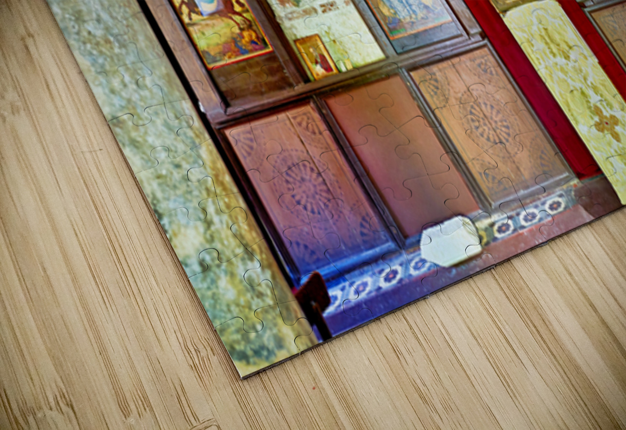 Old church interior with icons and altar in quiet setting Marco Brivio Puzzle