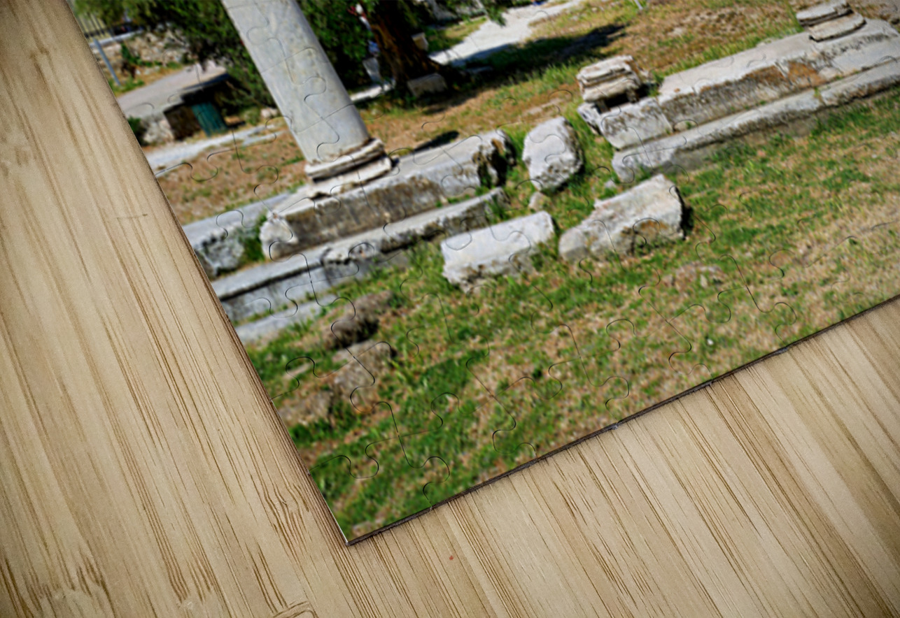 Roman Agora site shows ancient columns and ruins in Athens Greec Marco Brivio Puzzle