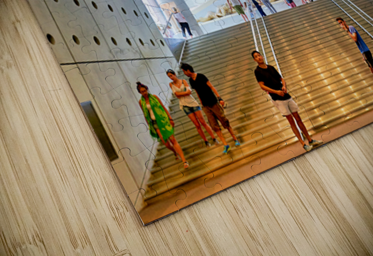 People walk around the Acropolis Museum in Athens Greece Marco Brivio Puzzle